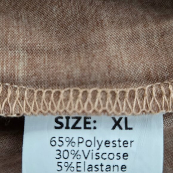 New Women’s Brown Ruffle Sleeve Casual Top | Size XL - Picture 4 of 5